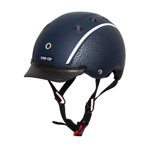 Kask Casco Choice granatowy z główkami koni