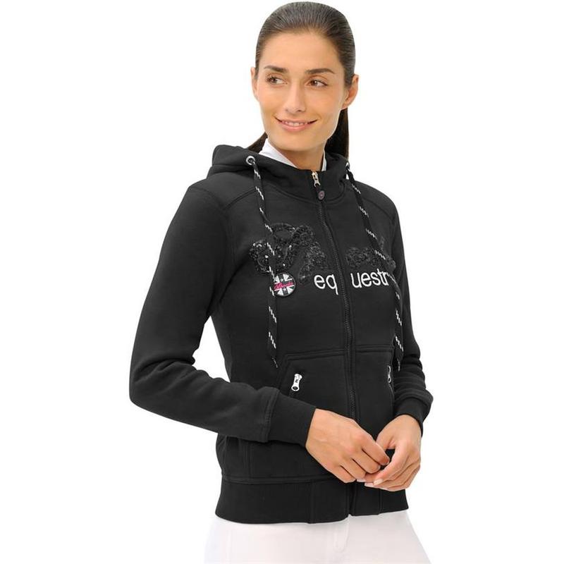 Bluza damska rozpinana Spooks Roxie Jacket Sequin Black, czarna