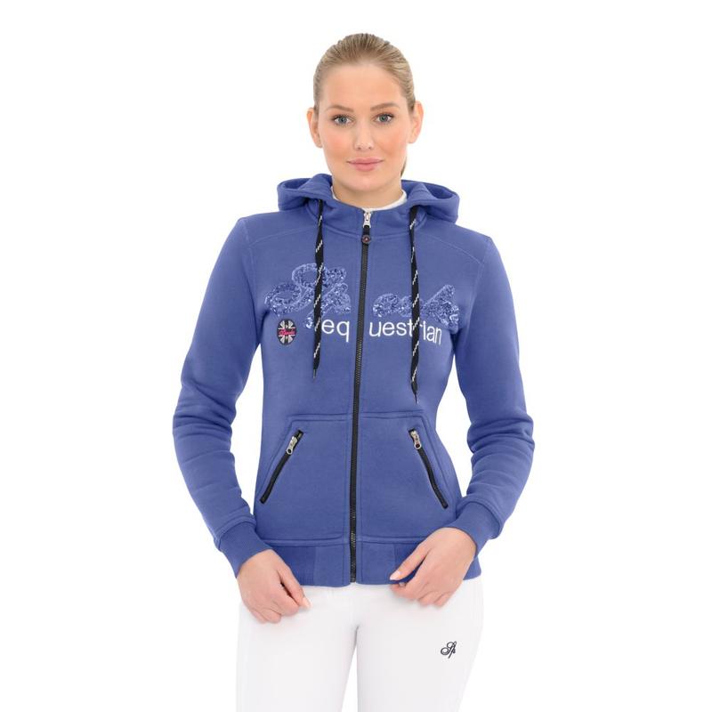 Bluza damska rozpinana Spooks Roxie Jacket Sequin Comfy Blue, ciemnoniebieska