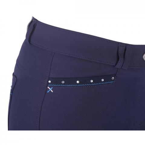 Bryczesy damskie QHP Ize Navy, granatowe