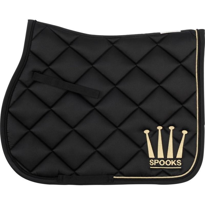 Czaprak Spooks Pad Crown Shiny Black/Gold czarny