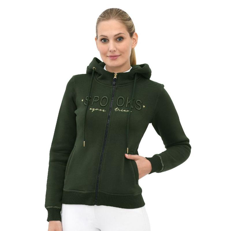 Bluza damska rozpinana Spooks Annber Dark Forest, ciemnozielona