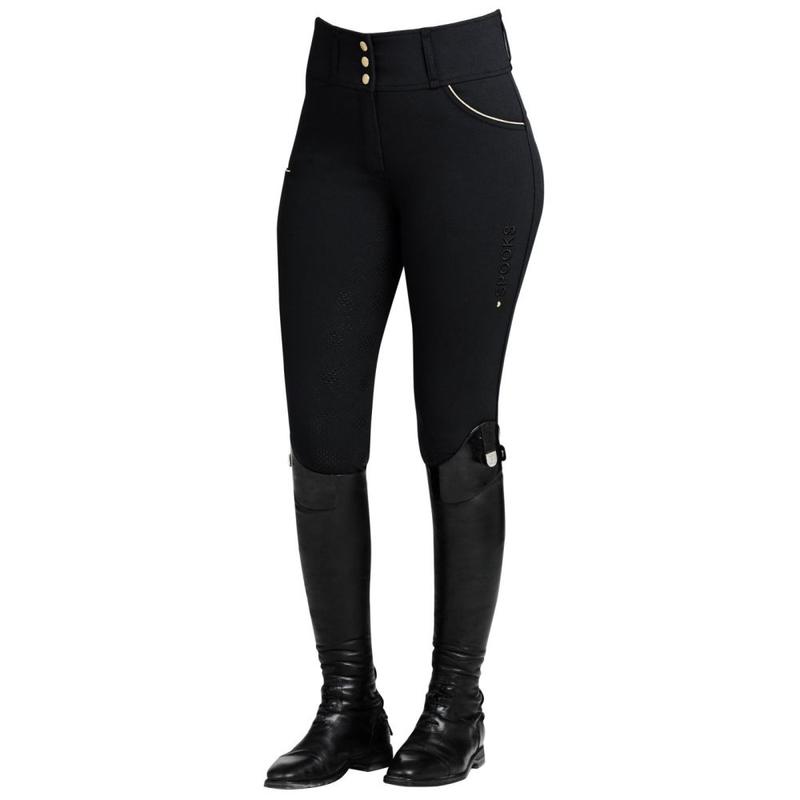 Bryczesy damskie Spooks Annber Full Grip Black, czarne