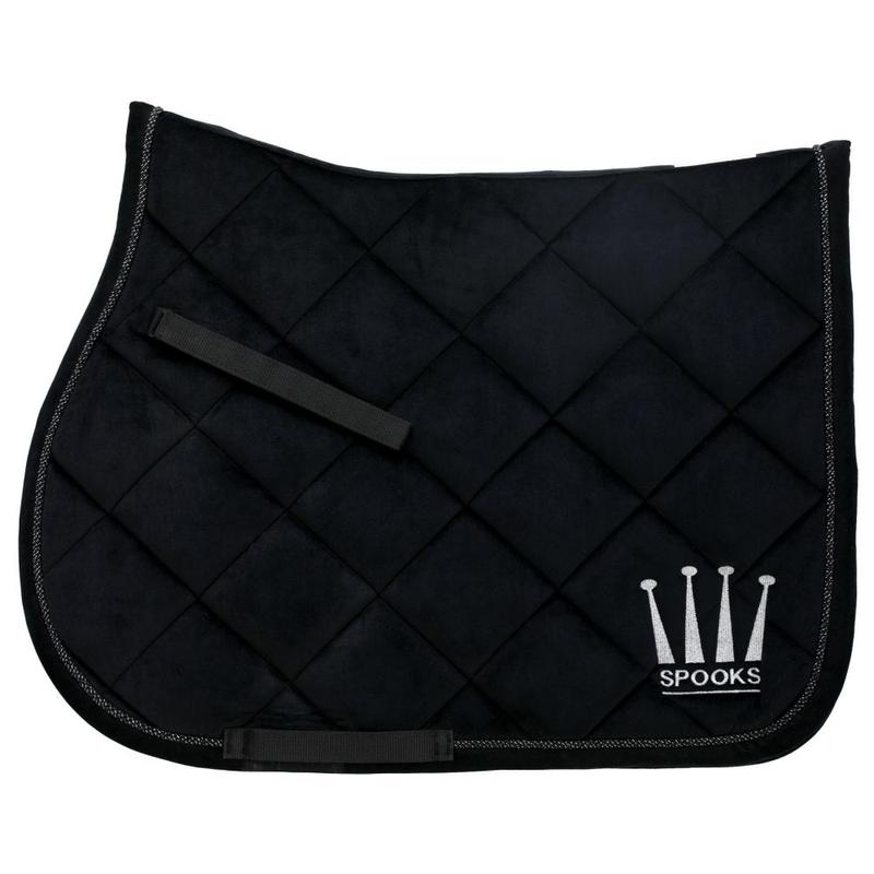 Czaprak Spooks Pad Crown Velvet Black, czarny