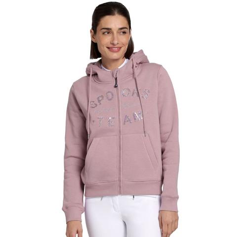 Bluza damska z kapturem rozpinana Spooks Tildah Sweat Jacket Undercover Rose, jasnoróżowa