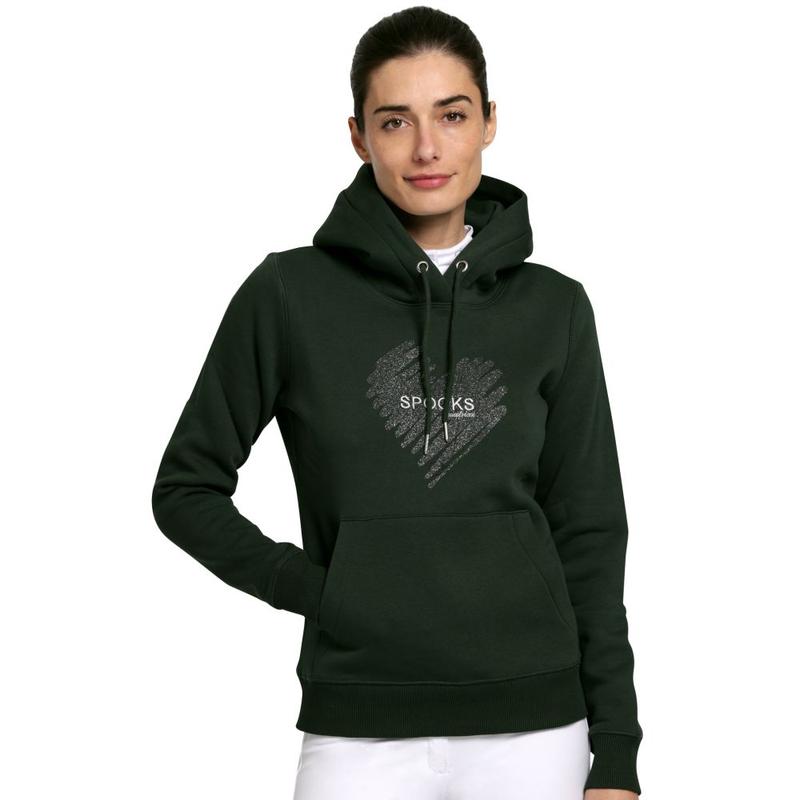 Bluza damska z kapturem Spooks Ariaah Dark forest, ciemnozielona