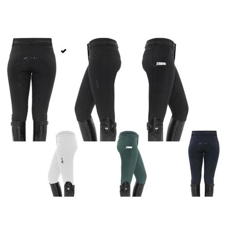 Bryczesy damskie Spooks Laurah Full Grip Black, czarne