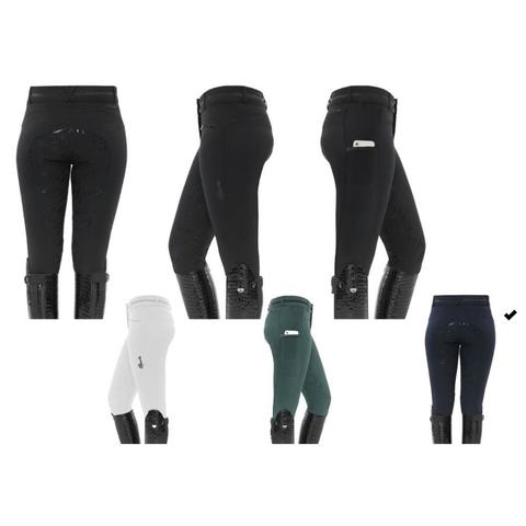 Bryczesy damskie Spooks Laurah Full Grip Navy, granatowe