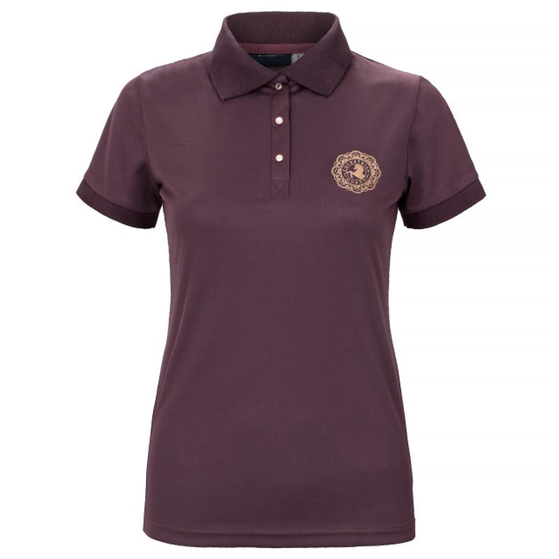 Koszulka damska Polo Equestrian Queen Addison bordowa