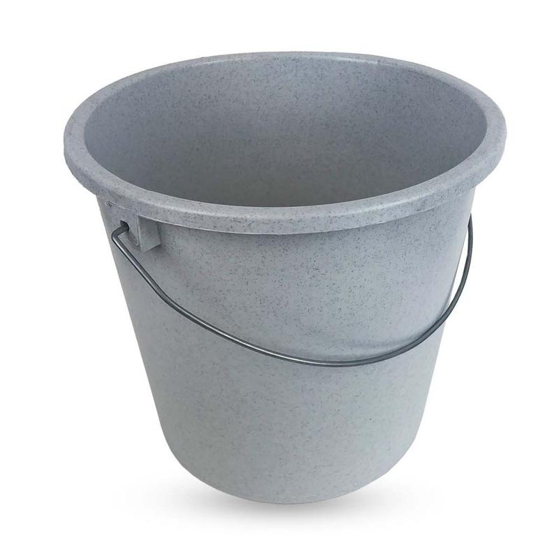 Wiadro plastikowe York szare