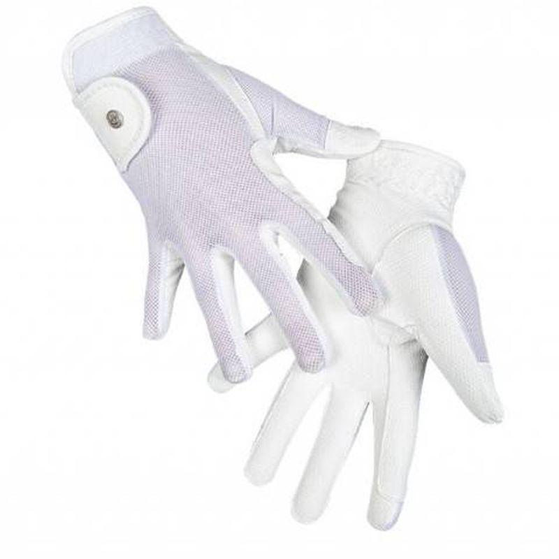 Rękawiczki letnie HKM Style białe