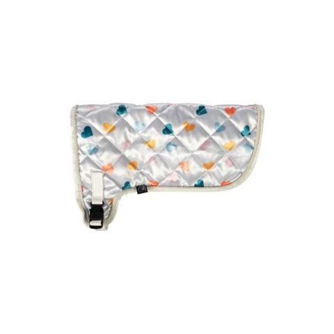 Derka HKM Hobby Horse biała z serduszkami