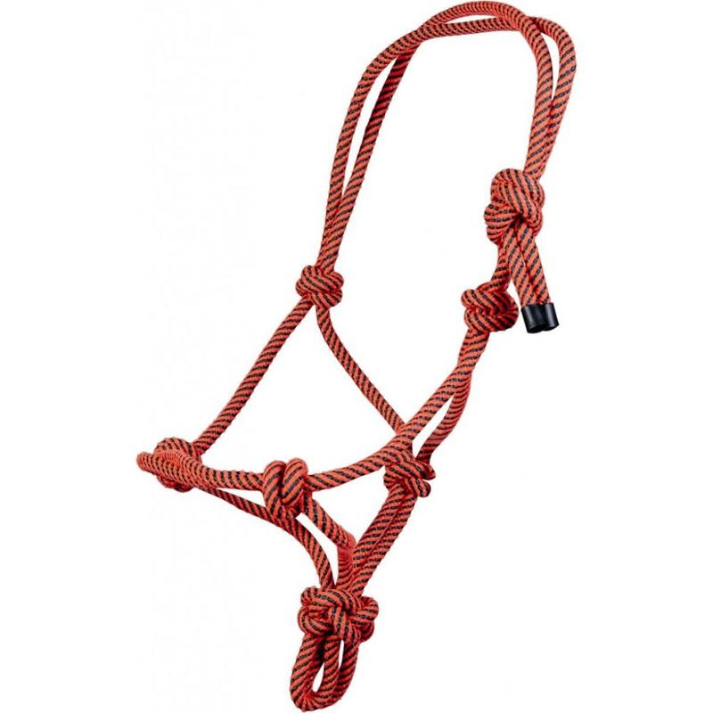 Kantar sznurkowy HKM Equestrian koralowociemnozielony