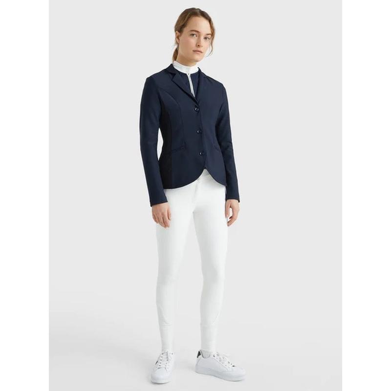 Bryczesy damskie Tommy Hilfiger Equestrian Pro TH Optic White, białe
