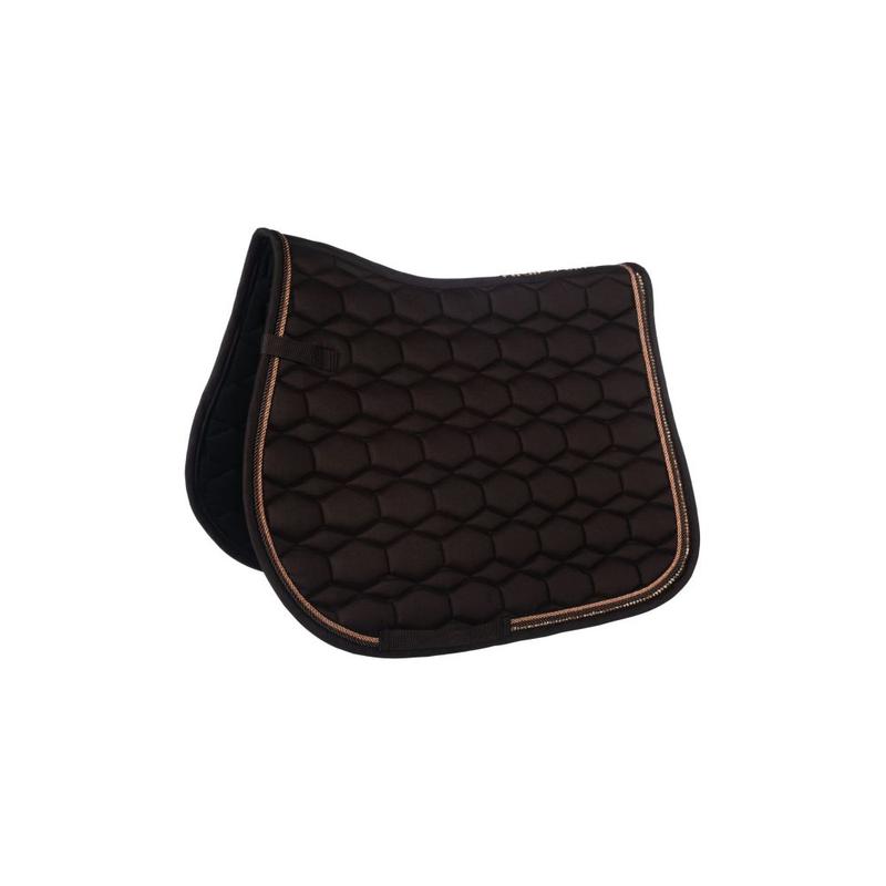 Czaprak HKM Rosegold Glamour brązowo-różowozłoty