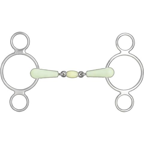 Wędzidło wielokrążek Horze smakowe podwójnie łamane