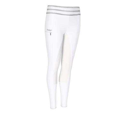 Bryczesy młodzieżowy Pikeur Ida GR Full Patches White, białe