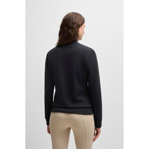 Bluza damska rozpinana Boss Equestrian Ava Black, czarna