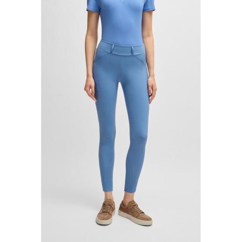 Legginsy damskie Boss Equestrian Hybrid Full Grip Riviera, niebieskie