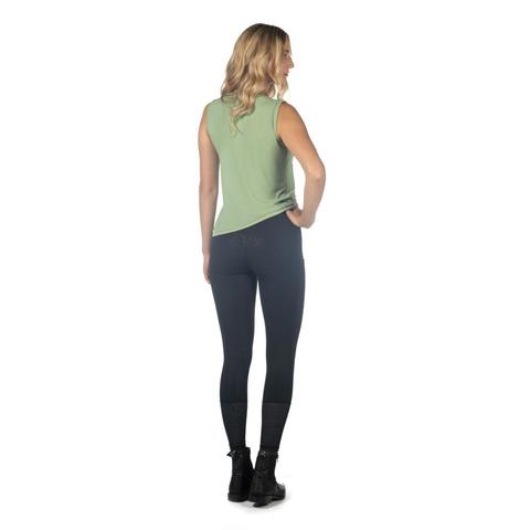 Legginsy damskie HKM Juna z silikonem czarne