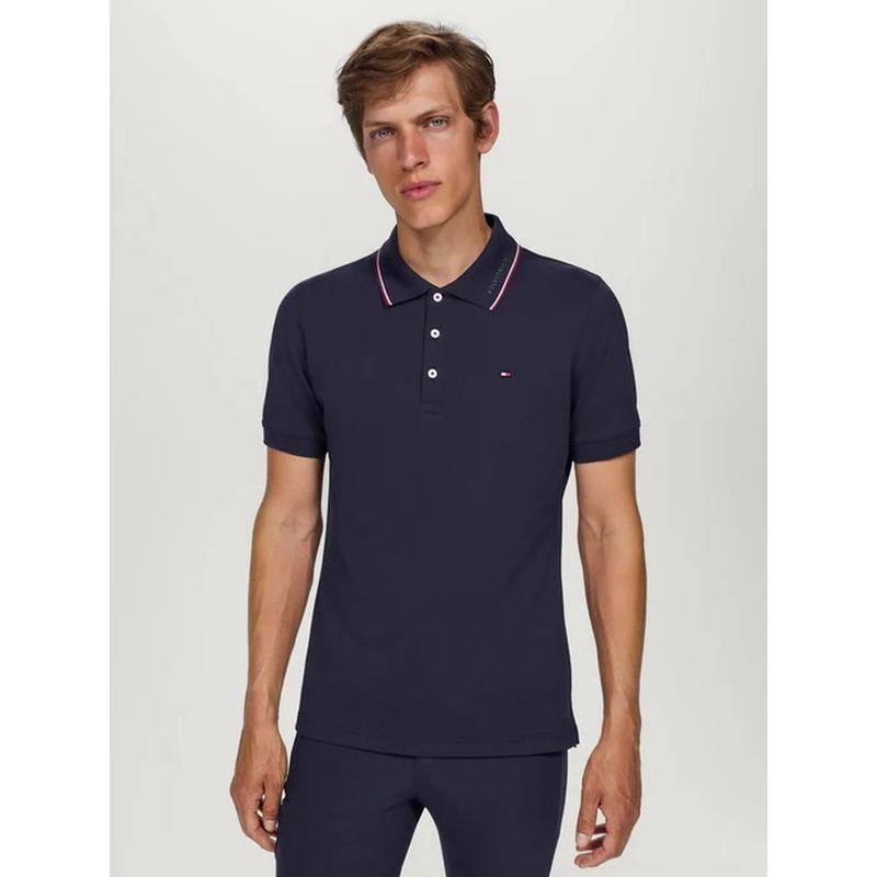 Koszulka polo męska Tommy Hilfiger Equestrian Harrison Desert Sky, granatowa 2025