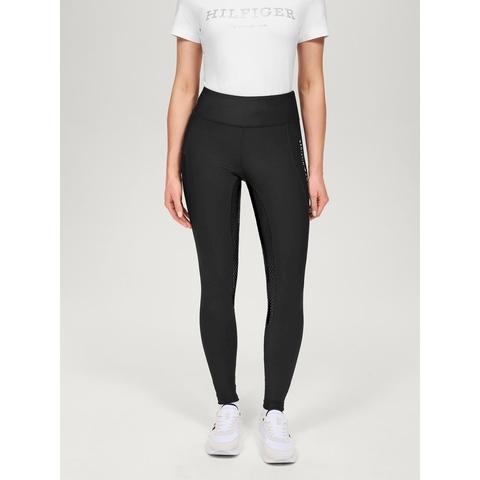 Legginsy damskie Tommy Hilfiger Equestrian Devon Black, czarne 2025