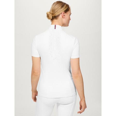 Koszulka konkursowa damska Tommy Hilfiger Equestrian Avon Optic White, biała 2025
