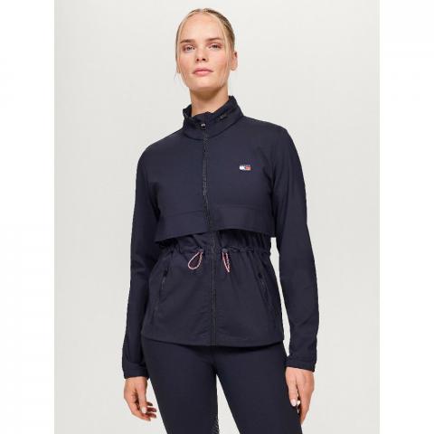 Kurtka damska wiatrówka Tommy Hilfiger Equestrian Alma Desert Sky, granatowa 2025