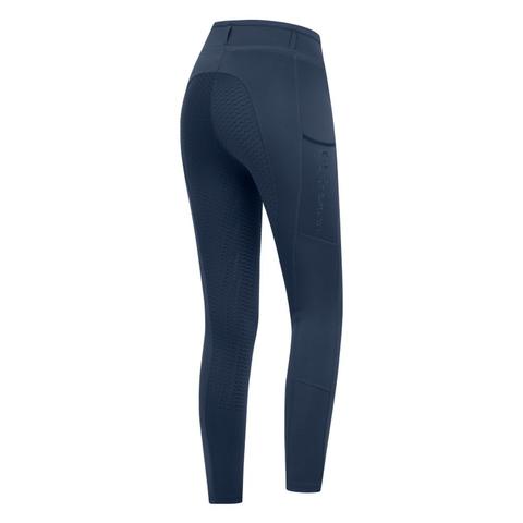 Legginsy damskie Waldhausen Elt Ella Glam z pełnym silikonowym lejem ciemnoniebieskie