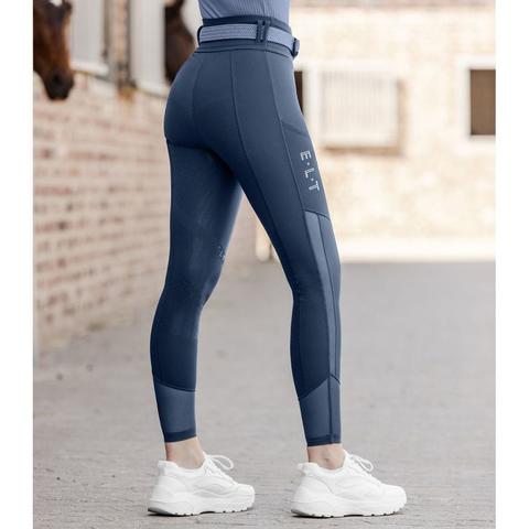Legginsy damskie Waldhausen Elt Nina z pełnym silikonowym lejem ciemnoniebieskie