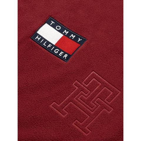 Derka polarowa Tommy Hilfiger Equestrian Oxford Rouge, bordowa