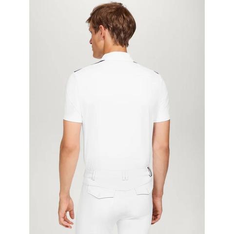 Koszulka konkursowa męska Tommy Hilfiger Equestrian Hamilton White, biała 2025