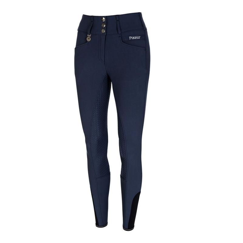 Bryczesy damskie Pikeur Candela Gr Full Patches Navy, granatowe