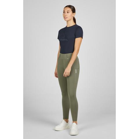 Legginsy damskie Eskadron Classic Sports Flex Full Grip Dusty Olive, oliwkowe 2025
