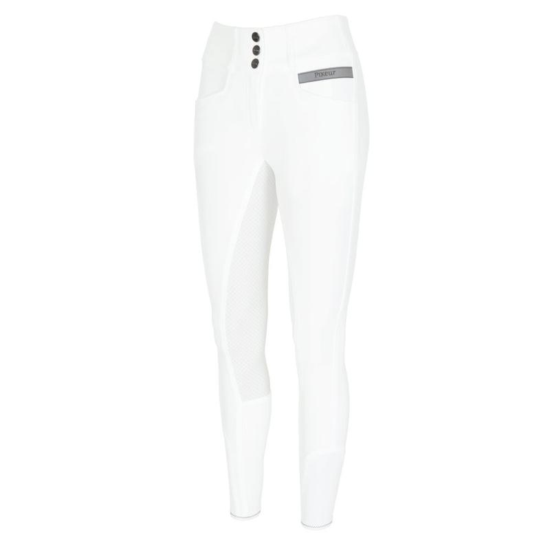 Bryczesy damskie Pikeur Candela Gr Full Patches White, białe