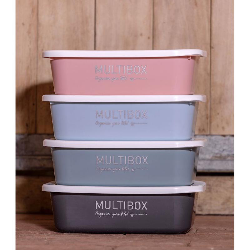 Pojemnik na paszę Waldhausen z pokrywką prostokątny pudrowy róż