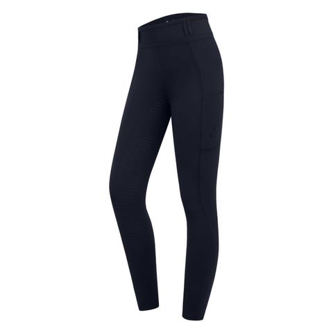 Legginsy damskie Waldhausen Elt Orelie z pełnym silikonowym lejem granatowe