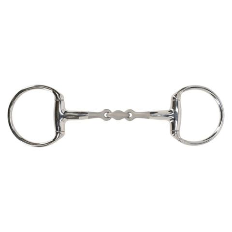 Wędzidło oliwkowe QHP Sandblasted anatomiczne podwójnie łamane