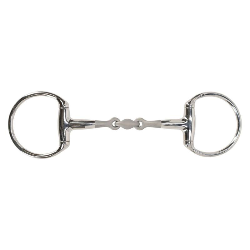 Wędzidło oliwkowe QHP Sandblasted anatomiczne podwójnie łamane