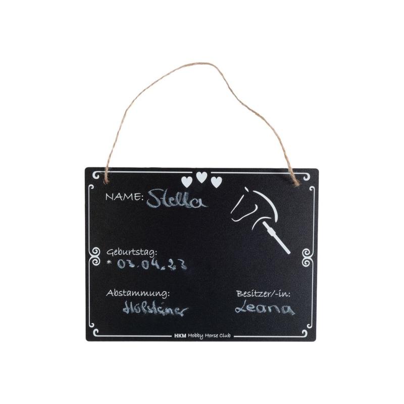 Tabliczka informacyjna na boks Hobby Horse HKM
