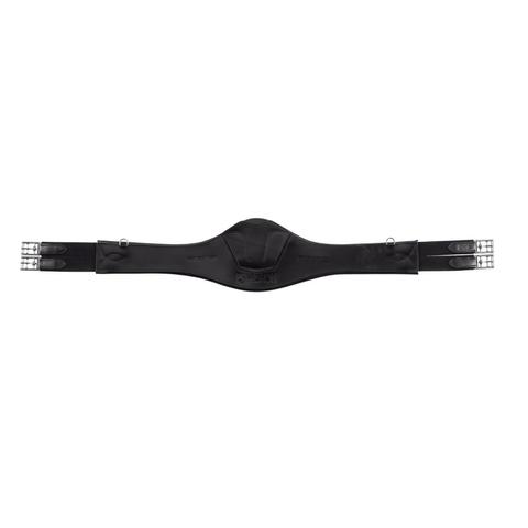 Popręg Eskadron Leather Girth Long Core Black, czarny