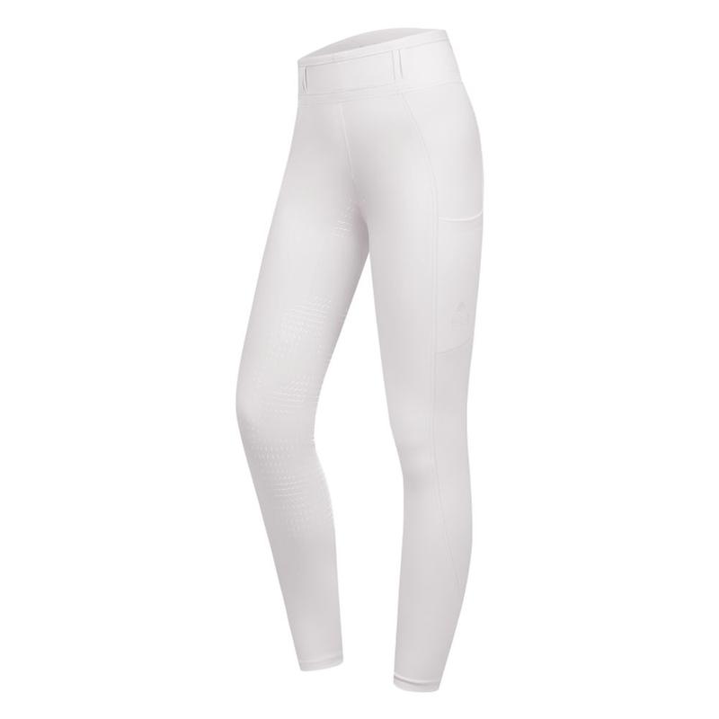 Legginsy damskie Waldhausen Elt Orelie z pełnym silikonowym lejem białe