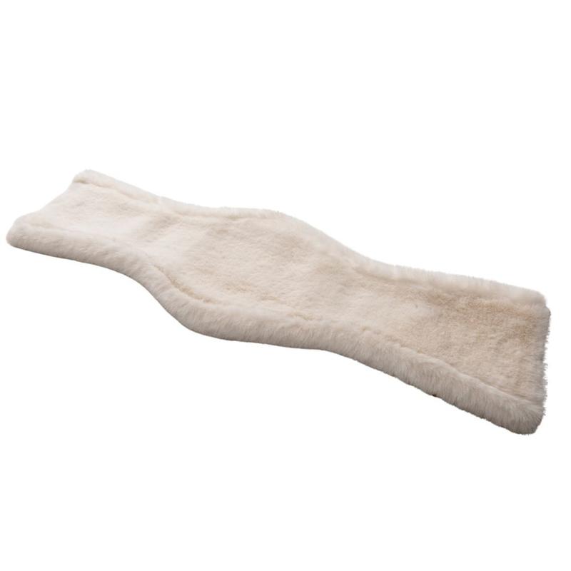 Podkładka futerkowa na popręg Kavalkade Gerd czarno-naturalna