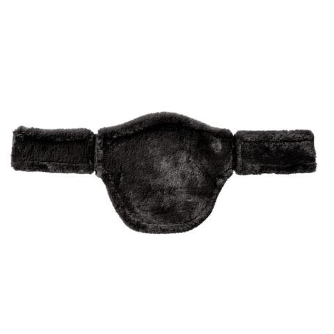 Podkładka futerkowa na popręg z fartuchem Kavalkade Gustav czarna