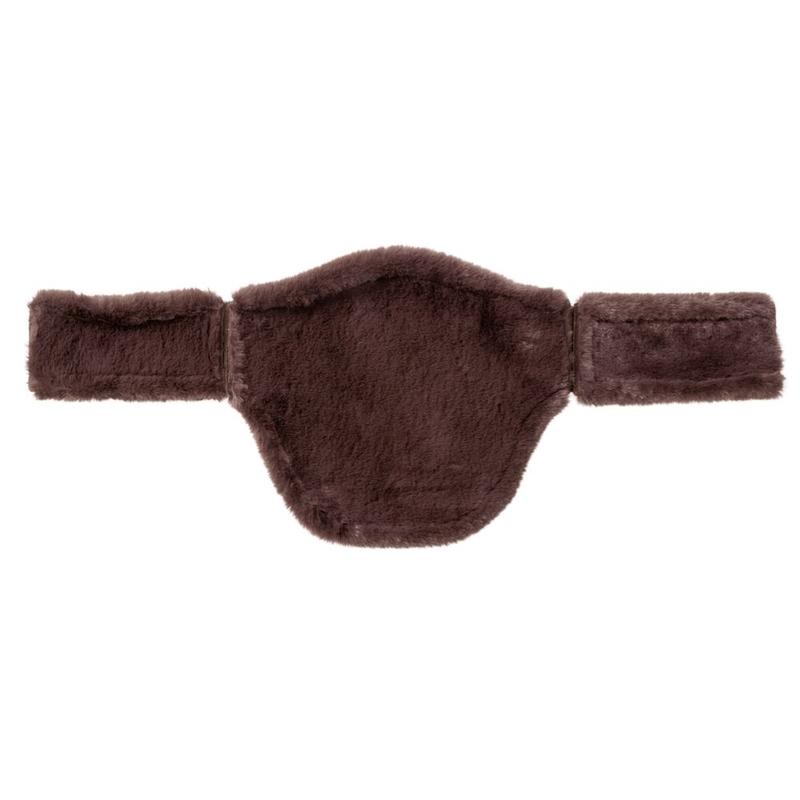 Podkładka futerkowa na popręg z fartuchem Kavalkade Gustav brązowa