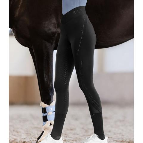 Legginsy damskie Waldhausen Elt Pia z pełnym silikonowym lejem czarne