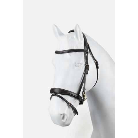 Ogłowie Horze Deauville z karabińczykami brązowe