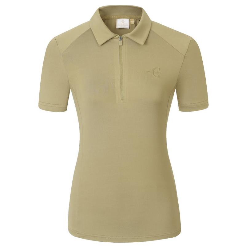 Koszulka damska Polo Covalliero beżowa 2026