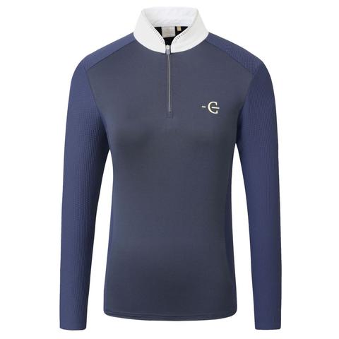 Koszulka konkursowa damska Covalliero z długim rękawem granatowa 2026