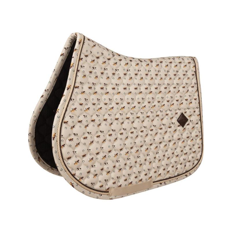 Czaprak Kentucky Velvet Horse Printing beżowy